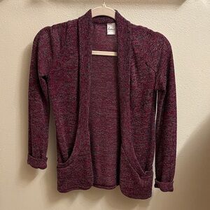 Kirra Burgundy Open-Front Cardigan